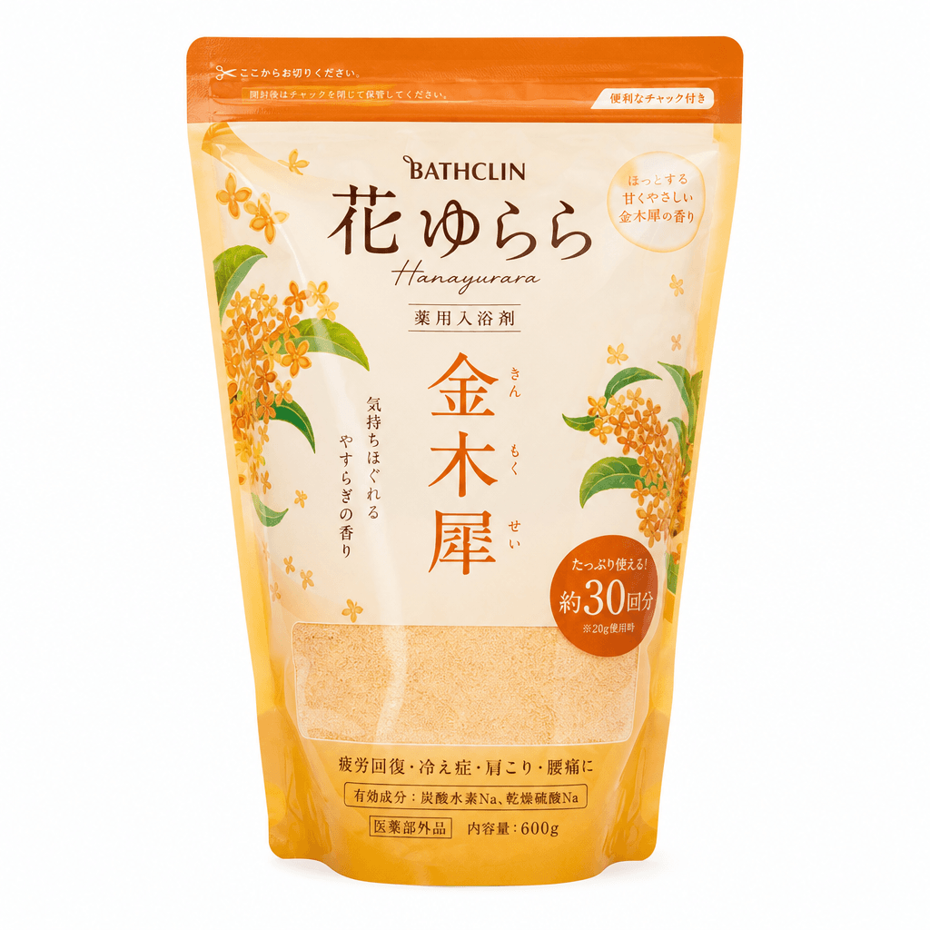 バスクリン 花ゆらら 金木犀 薬用入浴剤 600g 圖片 1