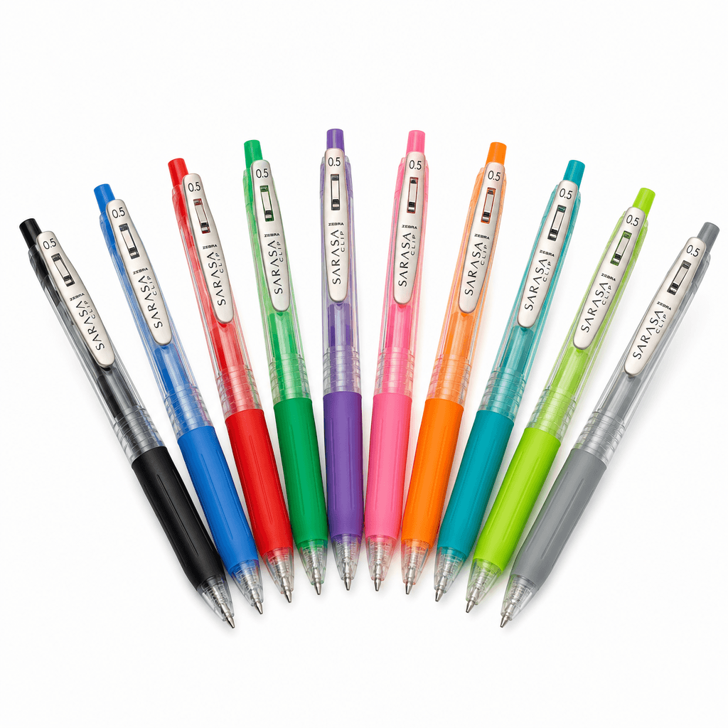 Zebra Sarasa Clip ゲルボールペン 10色セット 0.5mm 圖片 1