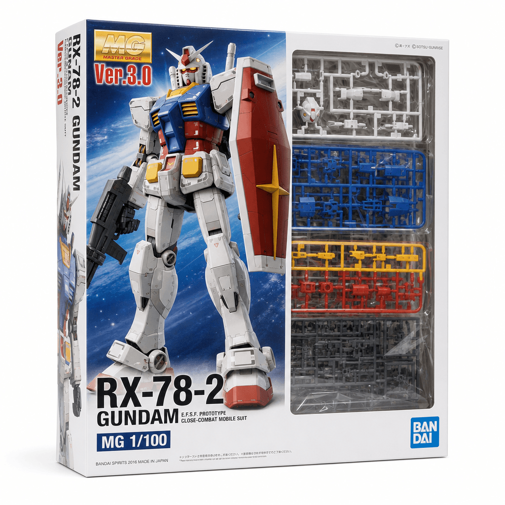鋼彈 MG 1/100 RX-78-2 Ver.3.0 模型套件 圖片 1
